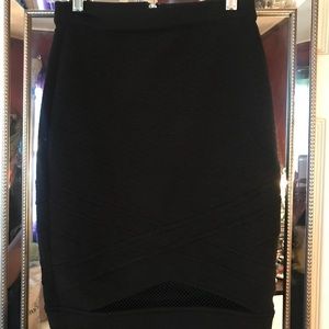 Black pencil skirt